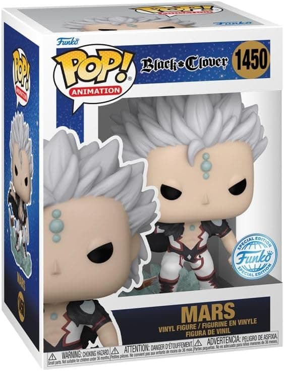 Funko POP Black Clover 1450 Mars Special Edition Limited Samlarfigur