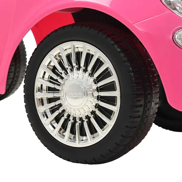 vidaXL Fiat 500 kørebil, lyserød