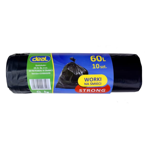 Affaldssække 60L stærke LD 10 stk