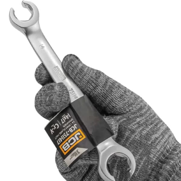 JCB SPLIT RINGNØGLE 14x17 mm 2-SIDET Cr-V 6-VINKEL