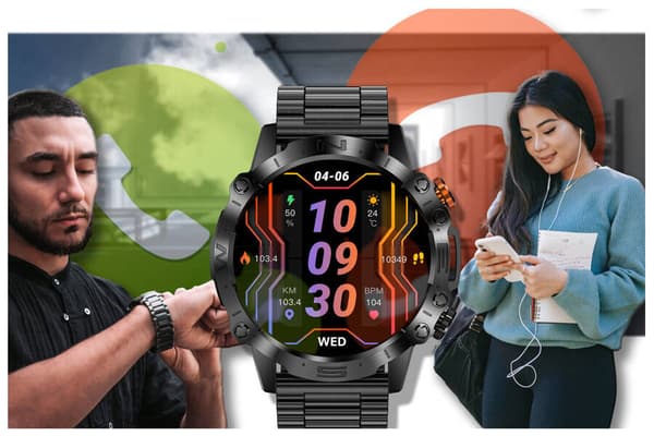 Herr smartklocka GRAVITY GT20-1 - AMOLED, Extra rem (sg024a)