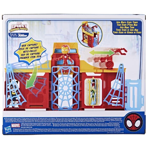 HASBRO SPIDEY og Super-Palms - Iron Man Tower + Actionfigur