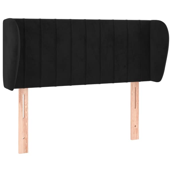 vidaXL Siivekäs niskatuki musta 103x23x78/88 cm sametti