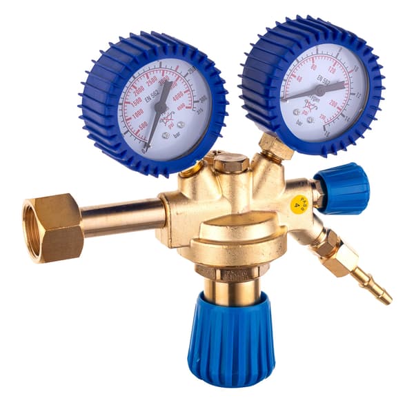 OXYGEN-GASREGULATOR TIL OXYGEN MED VENTIL CYLINDERVENTIL TIL SVEJSNING