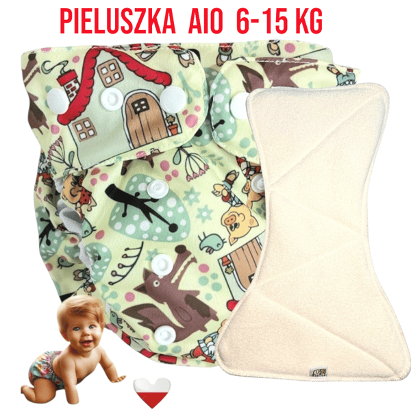 Coolmax Pocket Three Pigs Alt-i-en vaskbare bleer