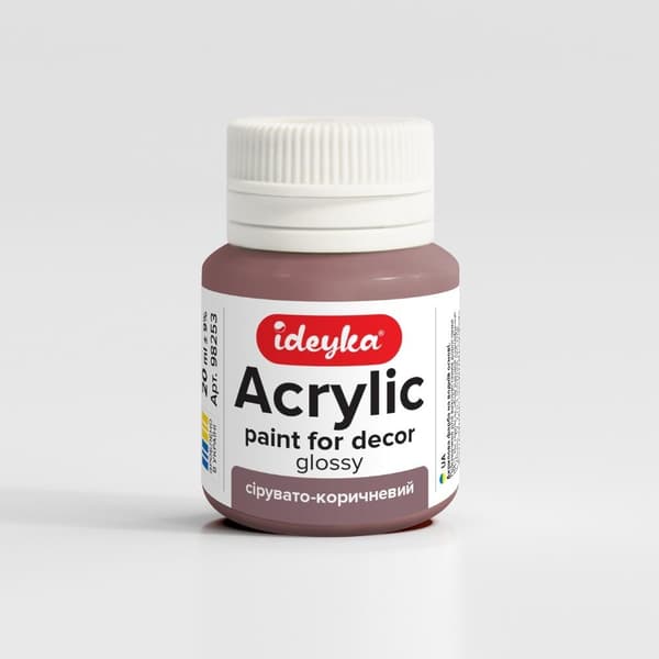 Gråbrun akrylmaling 20 ml