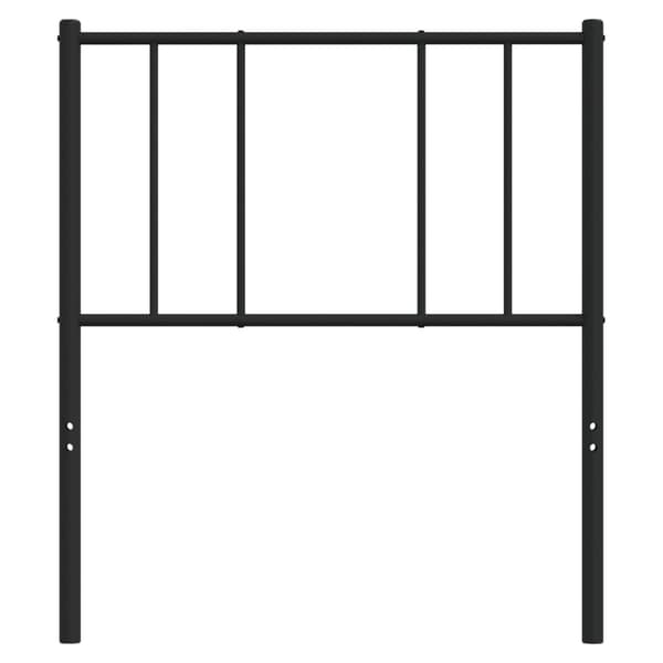 vidaXL metalsengegavl sort 107 cm