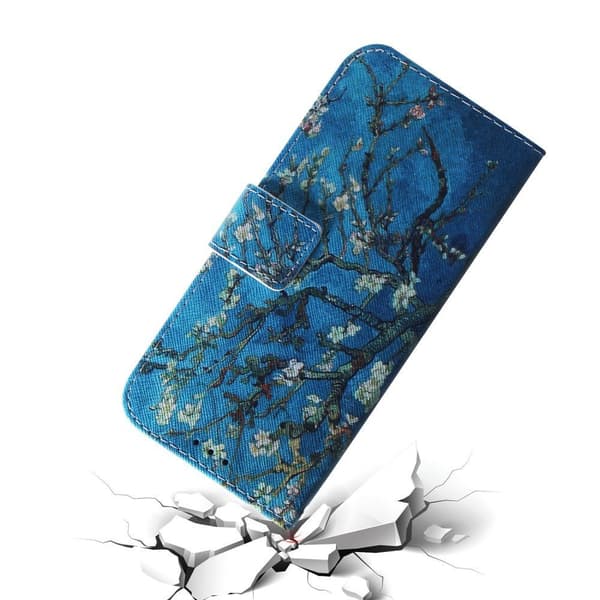 Huawei P30 Lite -läppäkotelo, lompakko, sakura sininen
