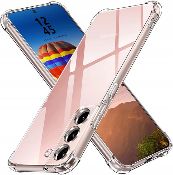 STØDSIKKER ETUI, KLART, FORSTÆRKET TIL SAMSUNG S22 PLUS+ GLAS