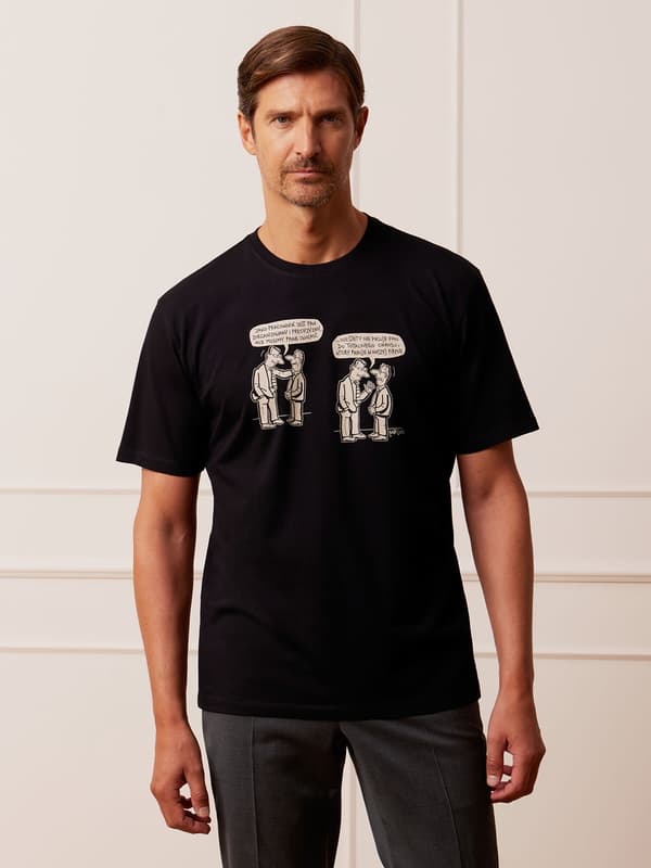 SORT MÆLK T-SHIRT L