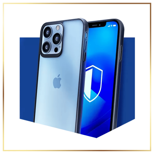 3MK SatinArmor+ cover til iPhone 14 Plus, klart med sort ramme