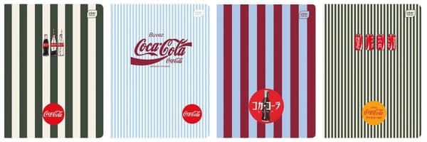 Notesbog A5/80K gitter Soft Touch Coca Cola (10 stk.)