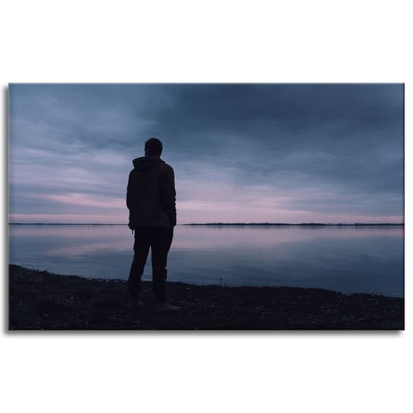 Canvastaulu Maisema Järvimies 80x50