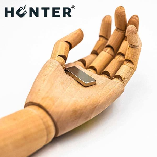 NEODYMMAGNET 40x15x5 mm STARK PLÅT Stång, Rektangulär, HUNTER