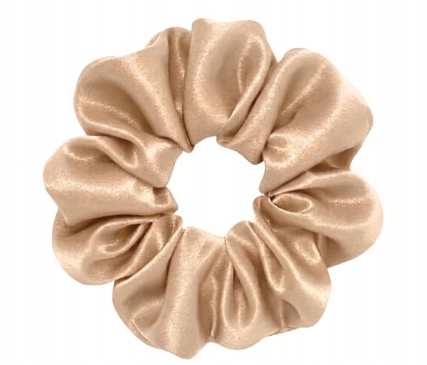 Silkeshårband mulberry 6A guld M medium premium