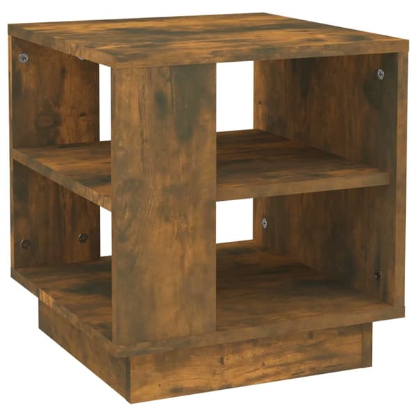 vidaXL sofabord røget eg 40x40x43 cm