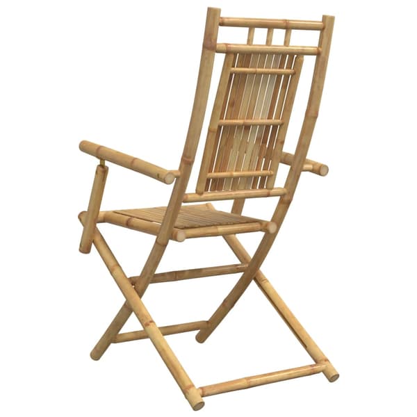vidaXL Hopfällbara trädgårdsstolar, set om 2, 53x66x99 cm, bambu