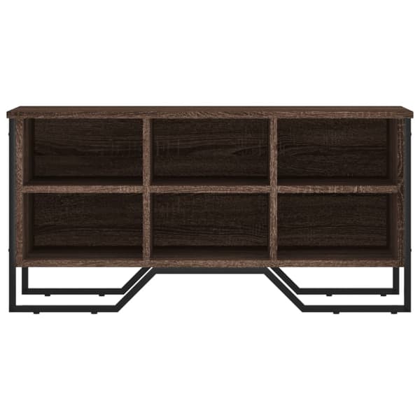 vidaXL skoskab brunt egetræ 90x38x45,5 cm