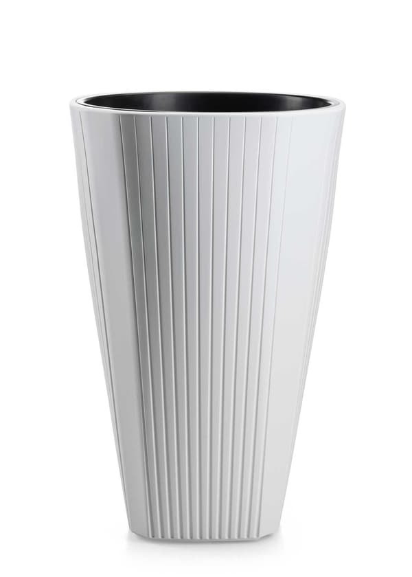 Mora blomkruka, hög, vit, 39xh61 cm