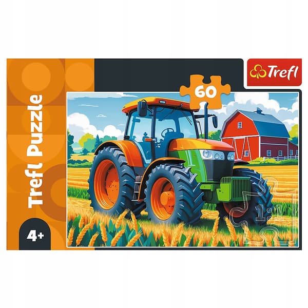 Trefl 60 bitar lantbruksfordon pussel