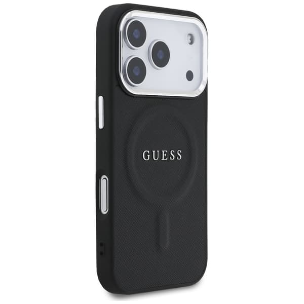 Guess Classic Logo MagSafe-etui til iPhone 17 Pro, sort