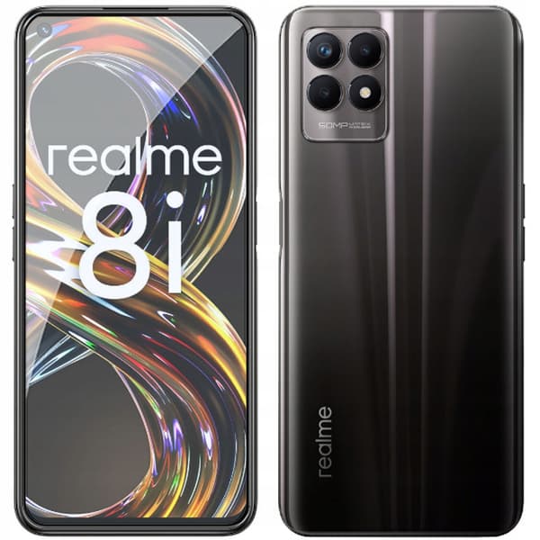 2x härdat glas för Realme 8i med helskärmstäckning och 5D-glas