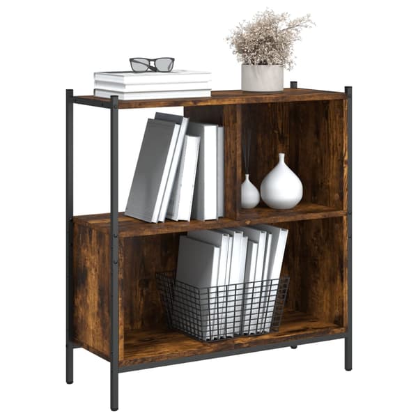vidaXL hylde røget eg 72x28x77,5 cm træbaseret materiale