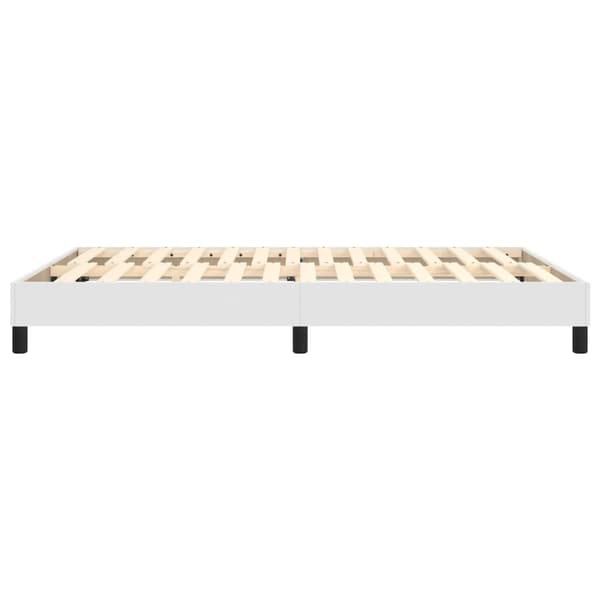 vidaXL Sängram vit 140x190 cm konstläder