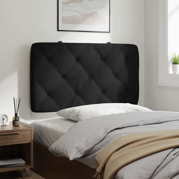 vidaXL hovedgærdehynde, sort, 80 cm, fløjl