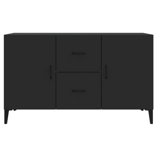 vidaXL kommode, sort, 100x36x60 cm, træbaseret materiale