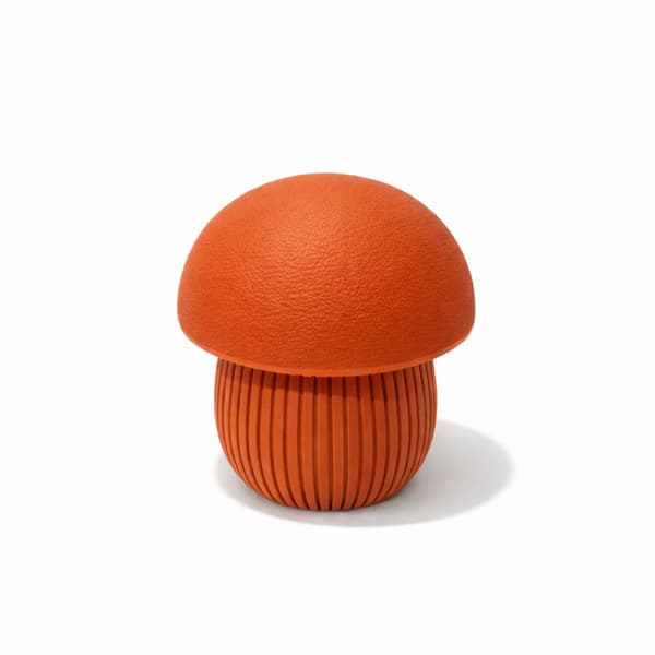Orange svamp badrumsbehållare, bomullspinnar organizer