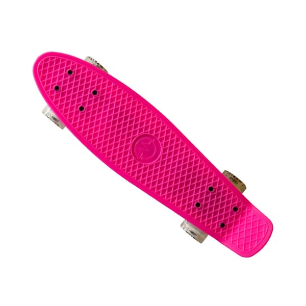 MASTER 22 Skateboard med upplysta hjul - Rosa
