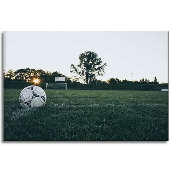Lærredstryk Ungdomsfodbold 90x60 cm