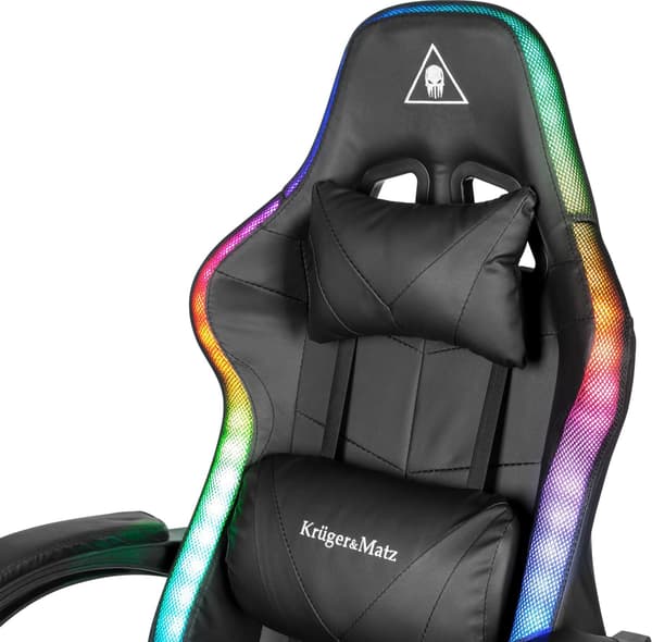 Kruger & Matz GX-150 LED Sort Gamingstol