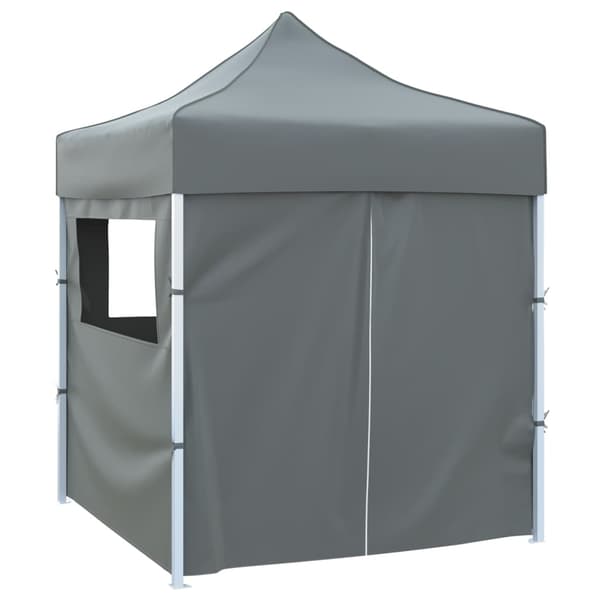 vidaXL professionelt foldbart festtelt, 4 sider, 2x2 m, stål