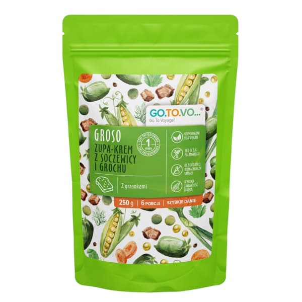 GROSO cremet linse- og ærtesuppe 250 g