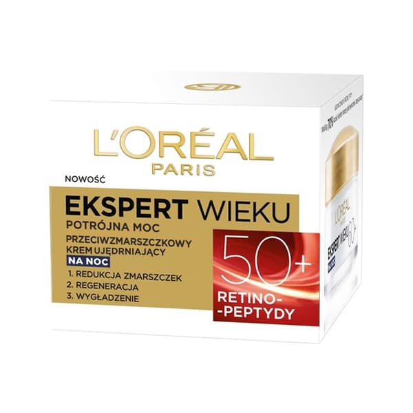 Loreal Ekspert Ryppyjä ja kiinteyttävää yövoidetta 50+ 50ml