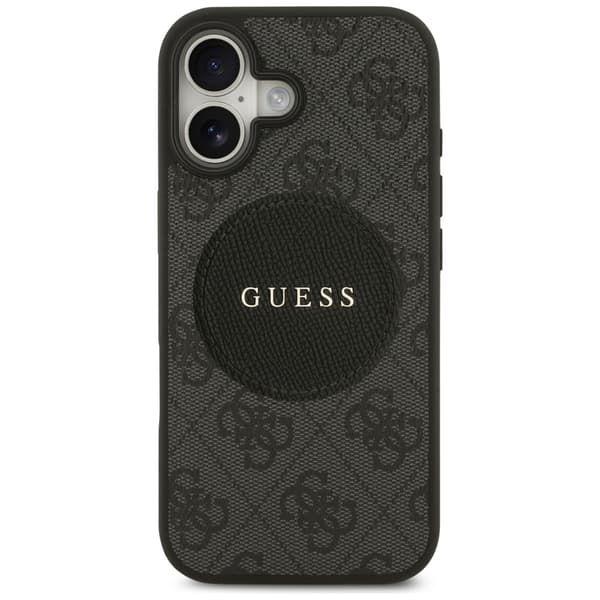 Guess 4G Circle Classic Logo MagSafe-etui til iPhone 17, sort