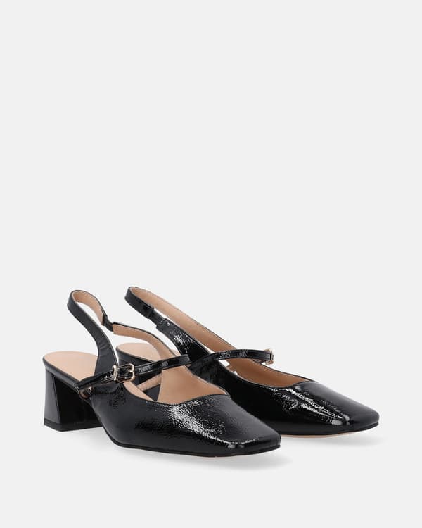 Sorte pumps i laklæder Sorte pumps i laklæder 39