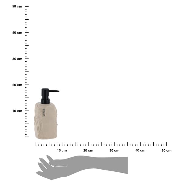 Paola tvålpump, stenmönster, beige