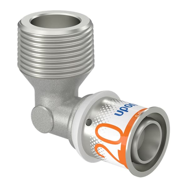 Uponor S-Press Plus -kulmaliitin ulkokierteellä 20-R3/4"MT
