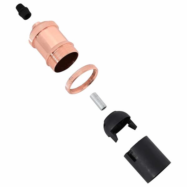 vidaXL lampeholdere 2 stk. rosaguld E27