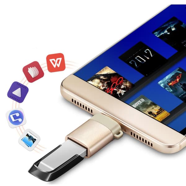 MOZOS ASM-4 Adapter OTG USB-C USB-A 3.1