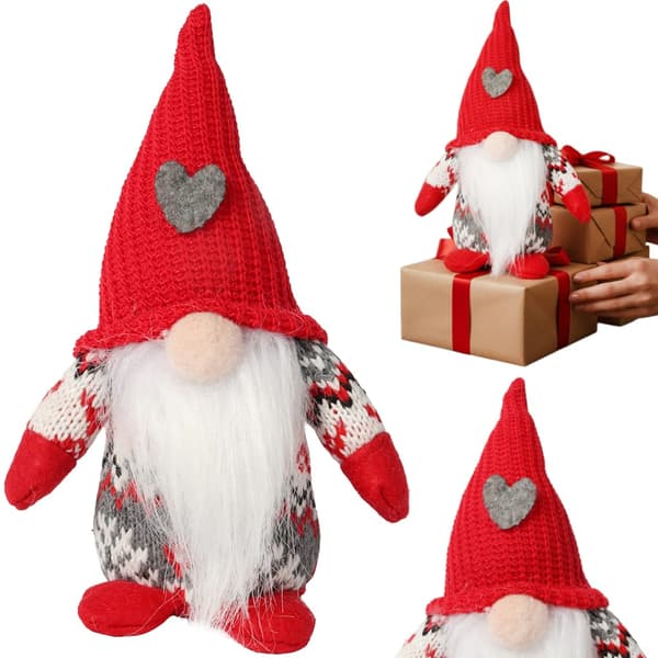 Jule Dværg Gnome Julepynt Gave 17 cm