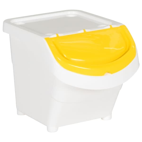 vidaXL stabelbare affaldsbeholdere, 3 stk., hvide, PP, 78 l