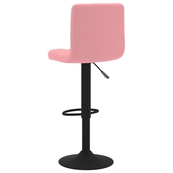 vidaXL Barstolar, set om 2, rosa, klädda i sammet