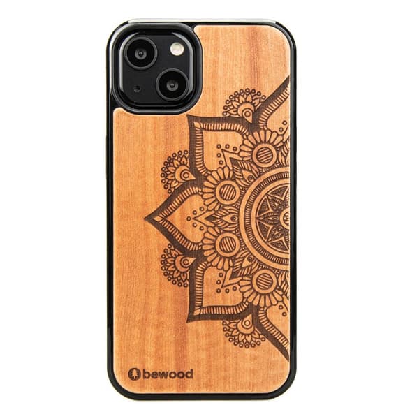 Træcover til iPhone 13 MANDALA ÆBLETRÆ