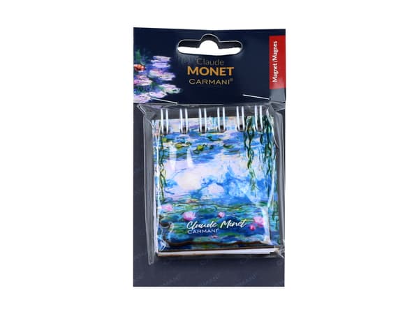 Carmani, magnetisk notesbog 6x9cm - Claude Monet/Åkander