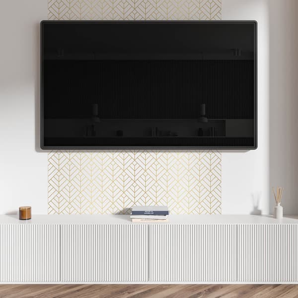 Selvklæbende vinylpanel perfekt til moderne interiør 120x60 cm 3D bladmønster
