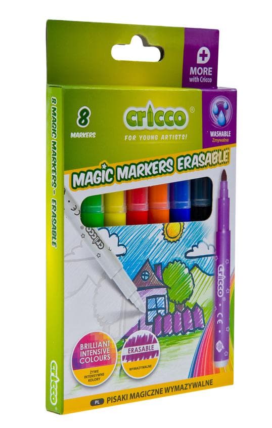 CRICCO sletbare tuscher 7+1 farver